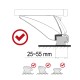 Låsbart aluminium tverrbjelke ROOF RACK IN 1, 120 cm, 90 kg