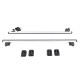 Aluminium tverrbjelke med lås ROOF RACK FIX PRO, 120 cm, lastekapasitet 90 kg