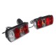 Sett med lamper med kabel og 13-pins plugg for sykkelstativ E-BIKE PREMIUM - reservedel