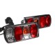 Sett med lamper med kabel og 13-pins plugg for sykkelstativ E-BIKE PREMIUM - reservedel