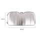 Solskjerm til frontrute CAR SUNSHADE 5, 130 x 60 cm