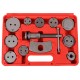 Verktøy for innpressing av bremsepistoner MECHANIC BRAKE SET 12, sett 12 stk