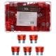 Sett med bladformede sikringer MECHANIC FUSE SET 10A, 100 stk