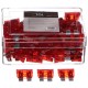 Sett med bladformede sikringer MECHANIC FUSE SET 10A, 100 stk