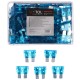 Sett med bladformede sikringer MECHANIC FUSE SET 15A, 100 stk