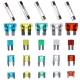 Sett med blad- og glassikringer for bil MECHANIC FUSE SET 215