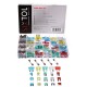 Sett med blad- og glassikringer for bil MECHANIC FUSE SET 215