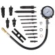 Sett for kompresjonstest av dieselmotorer MECHANIC ENGINE TESTER 19, 0-70 bar, 19 stk