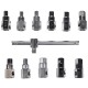 Sett for tapping av olje MECHANIC OIL DRAIN SET 12, Hex + firkant, 12 deler