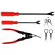 Multifunksjonelt sett for demontering av polstring og interiør MECHANIC TRIM SET 19, 19 deler