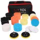 Sett med poleringsputer/skummputer med holder for bilrengjøring CAR DETAILING PAD 30, 30 deler