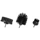 Sett med børster til drill for bilrengjøring CAR DETAILING DRILL BRUSH 3 HARD, 3 stk