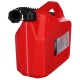 Plastkanystr MECHANIC FUEL CANISTER RED 5L, rød
