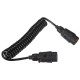 Spiral tilkoblingskabel for tilhengerkontakt TRAILER CABLE 3, 7-7-pin, 3 m