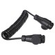 Spiral tilkoblingskabel for tilhengerkontakt TRAILER CABLE 4, 13-13-pin, 3 m