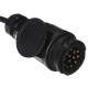 Spiral tilkoblingskabel for tilhengerkontakt TRAILER CABLE 4, 13-13-pin, 3 m