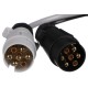 Kabelreduksjon for tilhengerkontakt TRAILER CABLE 5, fra 13-pin til 7-pin N+S, 35 cm