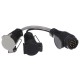 Kabelreduksjon for tilhengerplugg TRAILER CABLE 6, fra 13-pin til 7-pin N+S, 35 cm