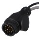 Kabelreduksjon for tilhengerplugg TRAILER CABLE 6, fra 13-pin til 7-pin N+S, 35 cm