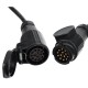 Forlengelseskabel 13-pins - uttak + plugg TRAILER CABLE 8, 12V, 5m