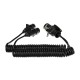Sammenkoblingsspiraladapter 15pin til 2×7pin plugg (S+N) TRAILER CABLE 9, 24V, 3,5m