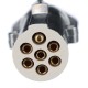 Forbindelsesspiralkabel 7-pin type S TRAILER CABLE 12, metallplugg, 24V, 3,5 m