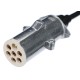 Forbindelsesspiralkabel 7-pin type S TRAILER CABLE 12, metallplugg, 24V, 3,5 m