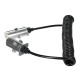 Forbindelsesspiralkabel 7-pin type S TRAILER CABLE 12, metallplugg, 24V, 3,5 m