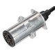 Sammenkoblingsspiralkabel 7pin type N TRAILER CABLE 13, metallplugg, 24V, 3,5m