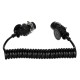 Sammenkoblings spiralkabel EBS 7-pin TRAILER CABLE 14, 24V, 3,5m
