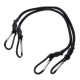 Gummestropper/gummistrikker CARGO CORD CARABINER 50, 50 cm, 2 stk