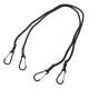Gummibånd/gummistrikker CARGO CORD CARABINER 100, 100 cm, 2 stk