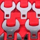 Sett med utskiftbare pipenøkkelender MECHANIC WRENCH SET 5, 1/2", 14 deler