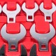 Sett med utskiftbare pipenøkkelender MECHANIC WRENCH SET 5, 1/2", 14 deler