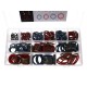 Sett med hydrauliske tetninger med gummiflens MECHANIC RING SET 4, 245 stk