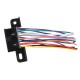 OBD-II-kontakt med 16 pinner, avsluttet med 10 cm tilkoblingskabler MECHANIC CABLE 25