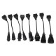 Komplett sett med OBD-II adaptere for lastebiler MECHANIC CABLE SET 2, 8 stk