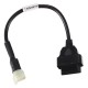 OBD-II reduksjon 6-pin for motorsykkel Kawasaki MECHANIC CABLE 17