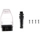OBD-II-plugg med 16 pinner for montering av egen kabel MECHANIC CABLE 30, transparent