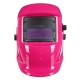 Automatisk mørkneende sveisehjelm WELDING MASK 4, rosa