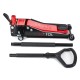 Robust rullbar hydraulisk jekk 3 t lavprofil med pedal SX JACK PEDAL 3T BLACK