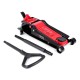 Robust rullbar hydraulisk jekk 4 t lavprofil med pedal SX JACK PEDAL 4T BLACK