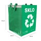 Sekk for kildesortering SORT EASY GLASS, 30x30x40cm, 36l
