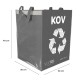 Pose for kildesortering SORT EASY METAL, 30x30x40 cm, 36 l