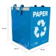 Poser for kildesortert avfall SORT EASY 3 BASIC EN, 30x30x40 cm, 3 x 36 l, 3 stk