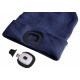 Lue med hodelykt 180 lm, oppladbar, USB, one size, bomull/PE, blå