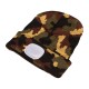 Lue med hodelykt 180 lm, oppladbar, USB, one size, bomull/PE, kamuflasje