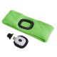 Pannebånd med hodelykt 180 lm, oppladbar, USB, one size, bomull/PE, fluorescerende grønn