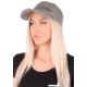 Caps med LED-lys B-CAP 25 lm, oppladbar, USB, universell størrelse, grå