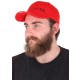Caps med LED-lys B-CAP 25lm, oppladbar, USB, universell størrelse, rød